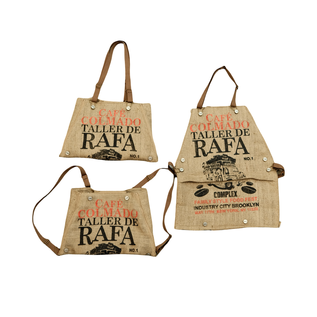 FAMILY STYLE |TDR™ x CAFE COLMADO | 3 IN 1 COFFEE BURLAP BAG