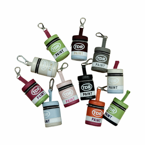 TDR™ MINI LEATHER PAINT CAN KEYCHAINS